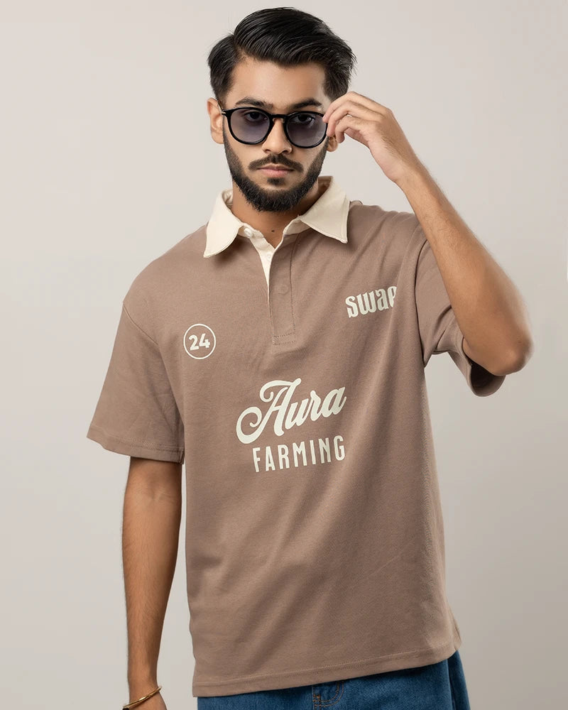 Aura Farming Polo (Mocha)