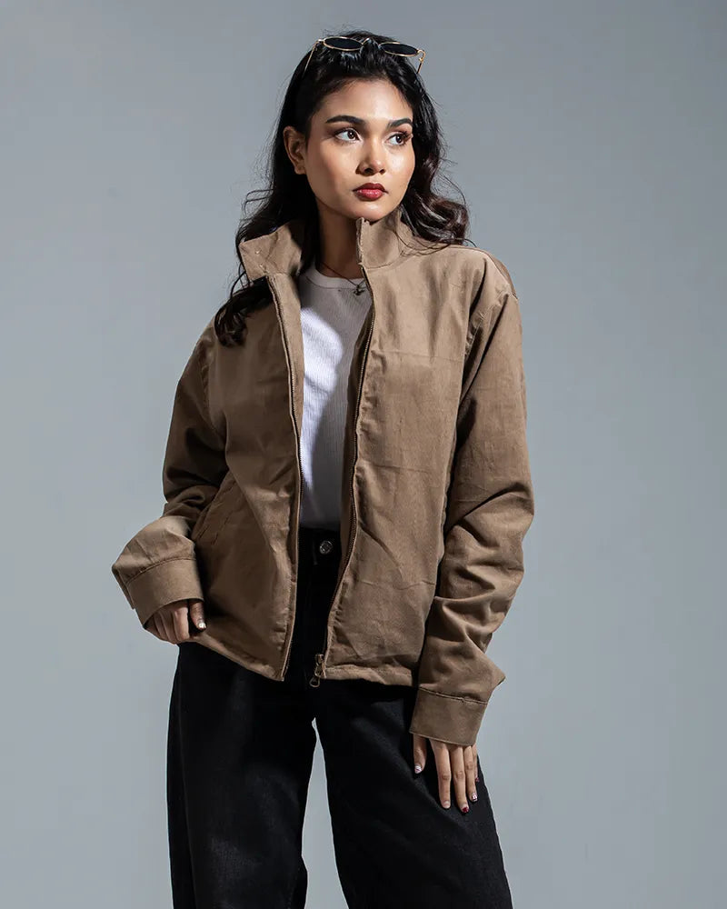 Cord Racer Jacket (Mocha)