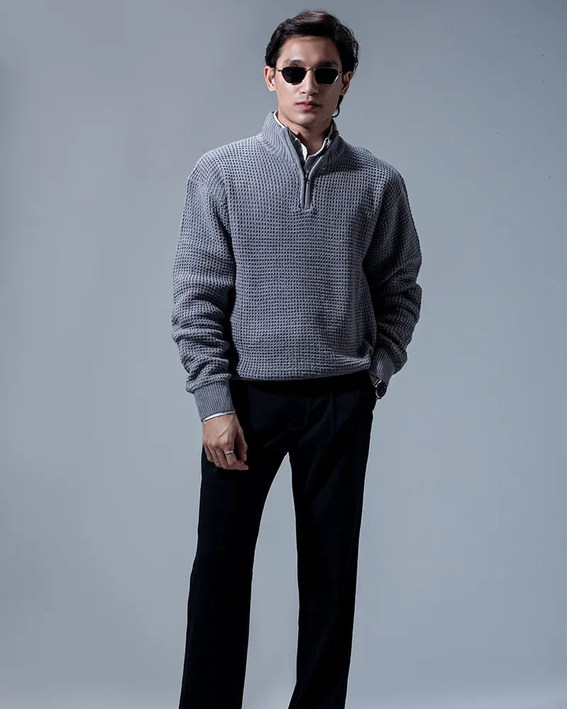 Afterhours Quarterzip Sweater (Nardo Grey)