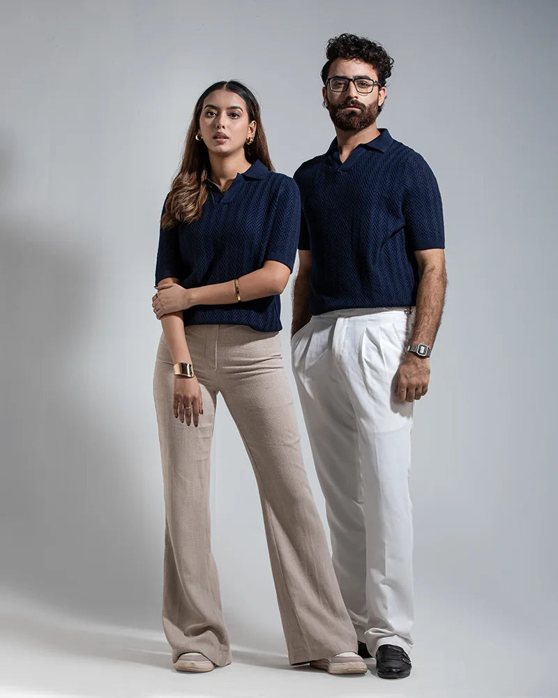 Swae Pulse Knit Polo (Navy)