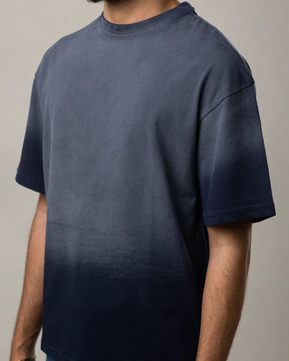 Acid Washed Retro Tee Blue