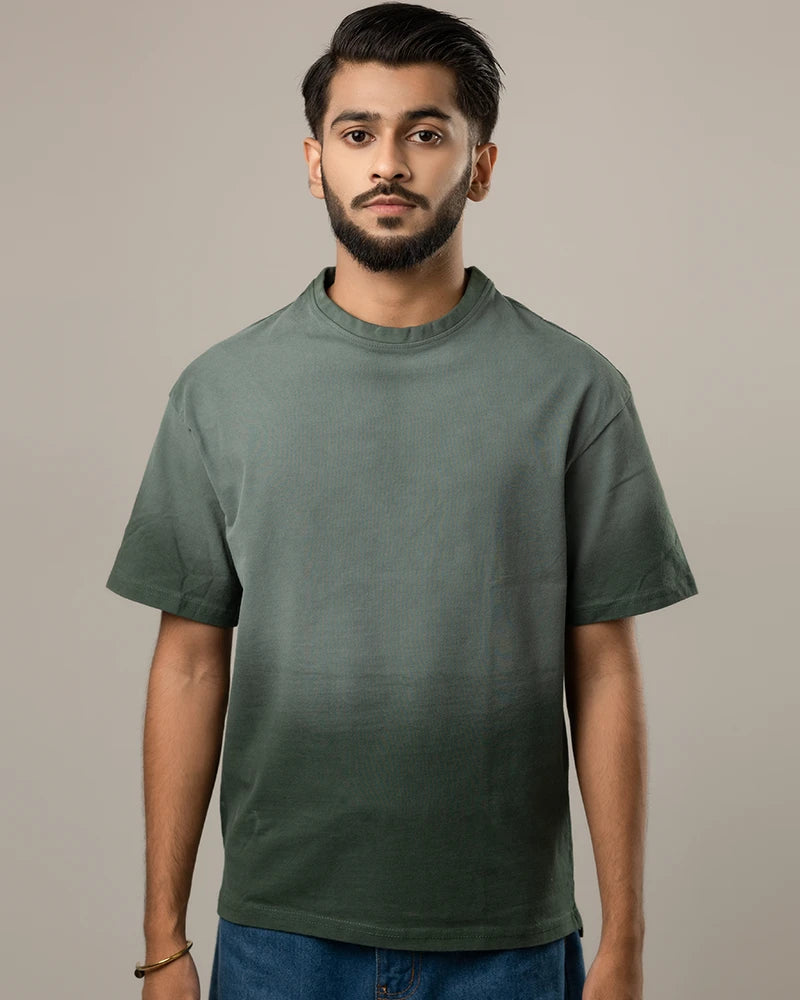 Acid Washed Retro Tee Green