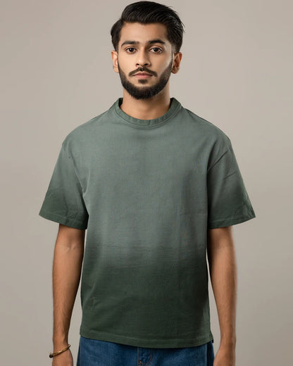 Acid Washed Retro Tee Green