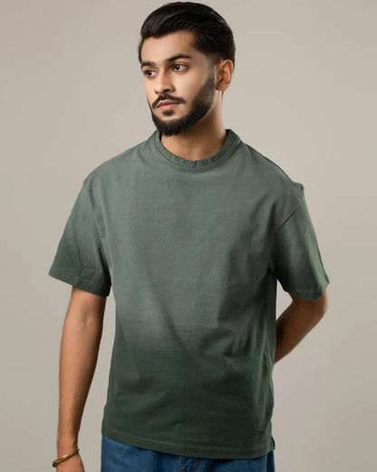 Acid Washed Retro Tee Green