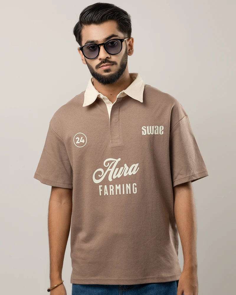 Aura Farming Polo (Mocha)