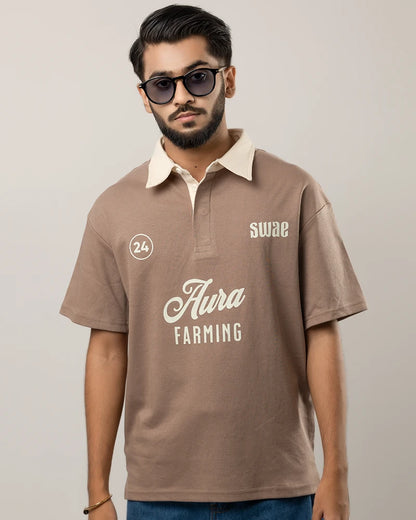 Aura Farming Polo (Mocha)
