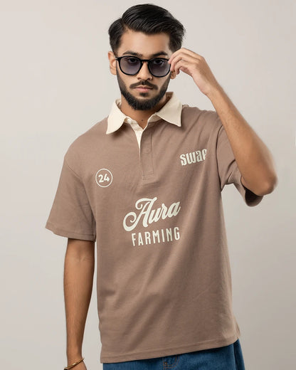 Aura Farming Polo (Mocha)
