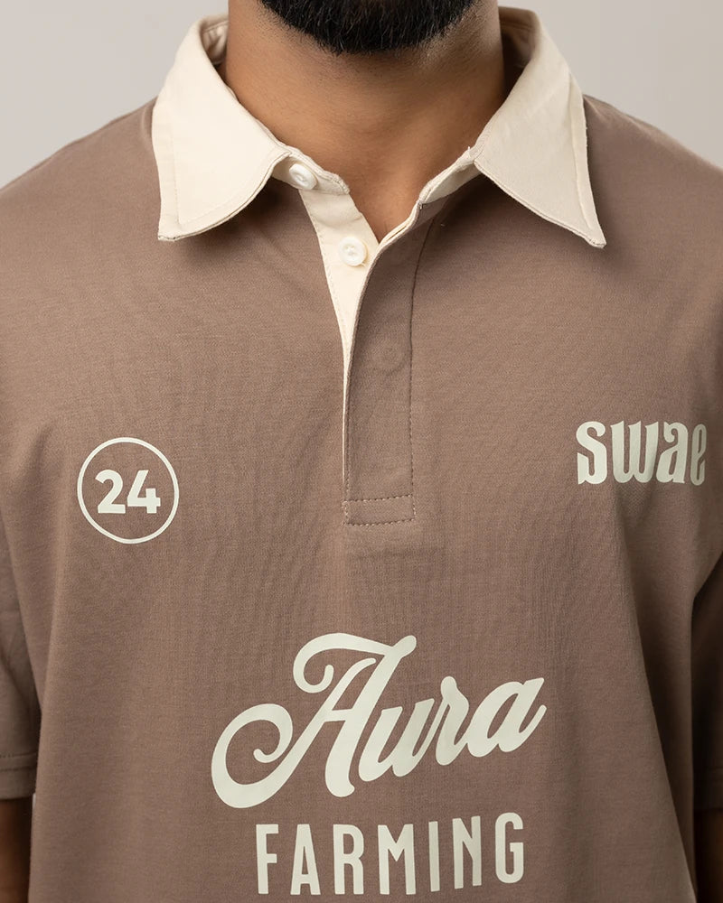Aura Farming Polo (Mocha)
