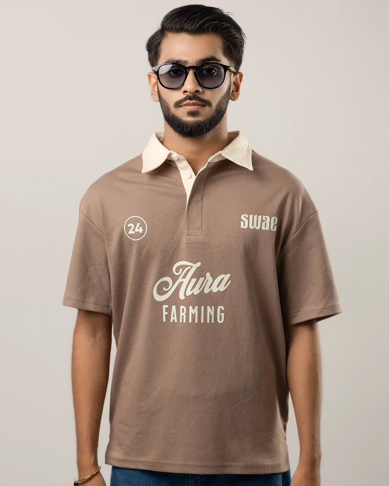 Aura Farming Polo (Mocha)