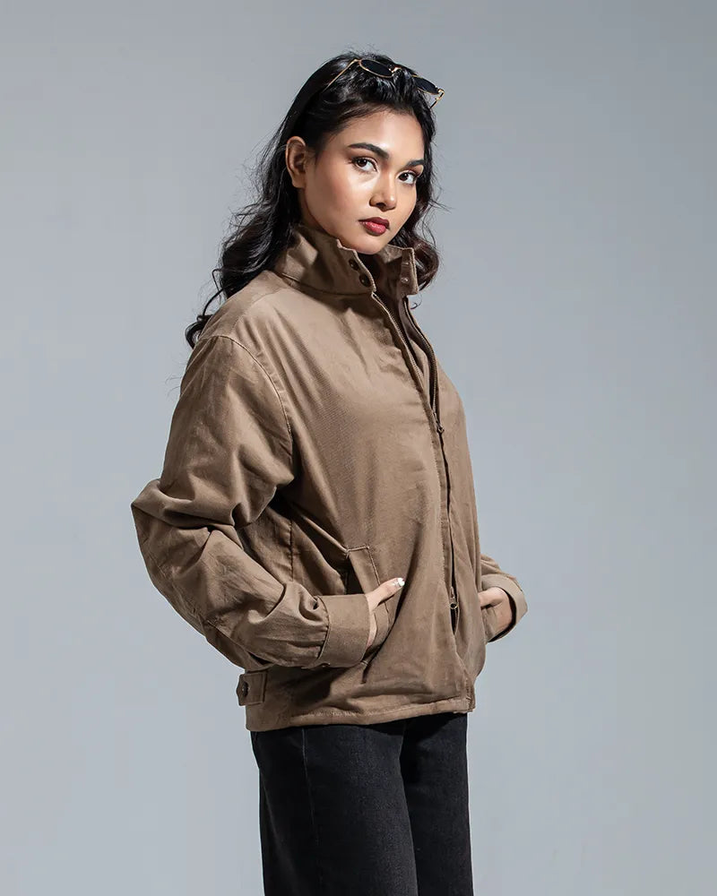 Cord Racer Jacket (Mocha)