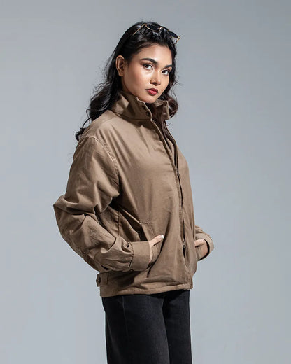 Cord Racer Jacket (Mocha)