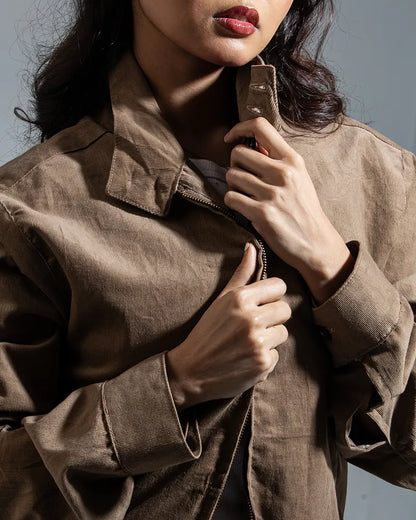 Cord Racer Jacket (Mocha)