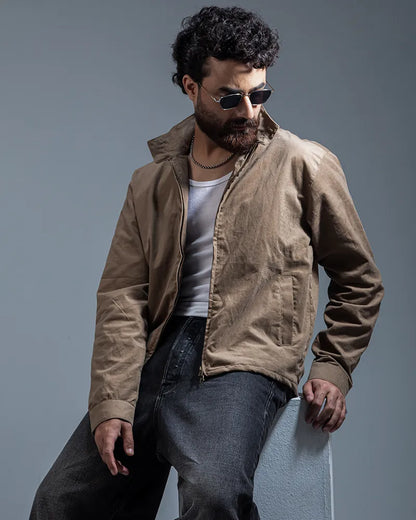 Cord Racer Jacket (Mocha)