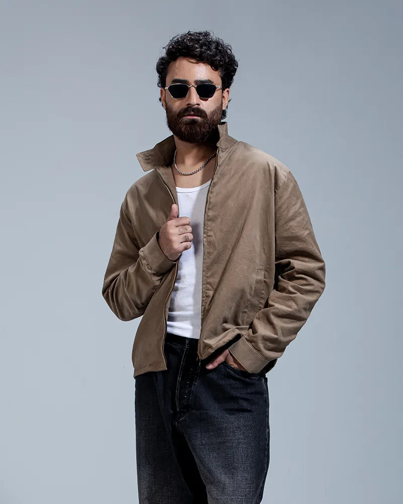 Cord Racer Jacket (Mocha)
