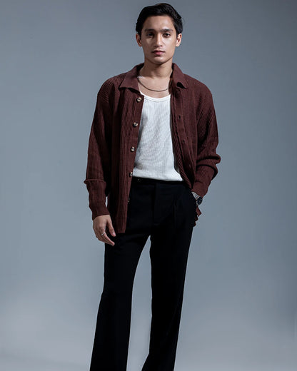 Belmont Cardigan Sweater (Chocolate Brown)