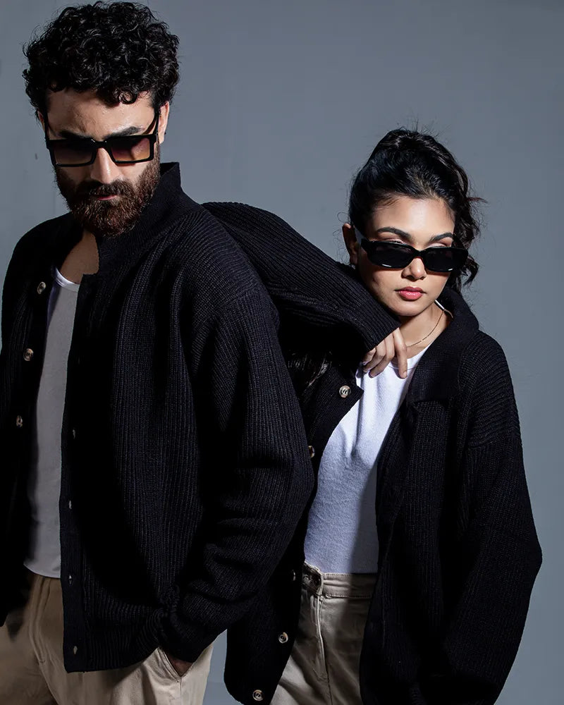 Belmont Cardigan Sweater (Jet Black)