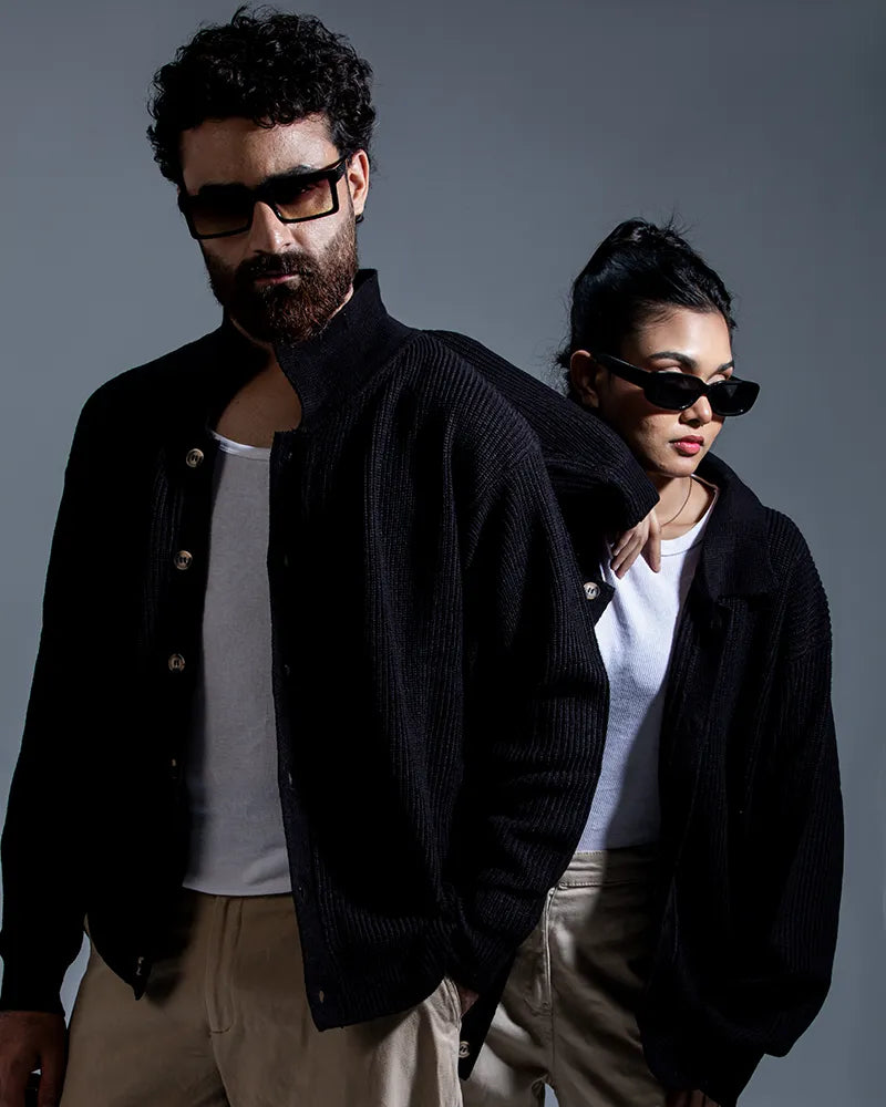 Belmont Cardigan Sweater (Jet Black)