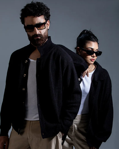 Belmont Cardigan Sweater (Jet Black)