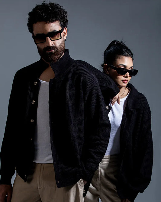 Belmont Cardigan Sweater (Jet Black)