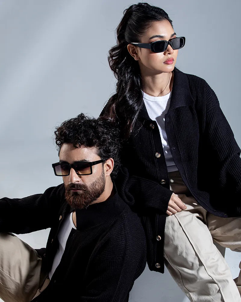 Belmont Cardigan Sweater (Jet Black)