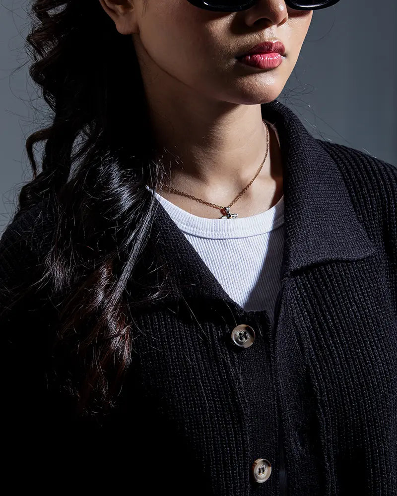 Belmont Cardigan Sweater (Jet Black)