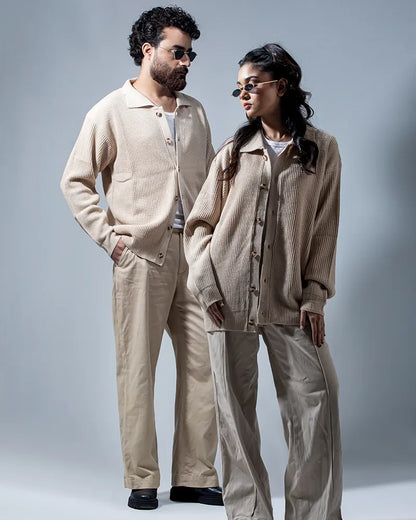 Belmont Cardigan Sweater (Beige)