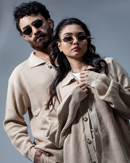 Belmont Cardigan Sweater (Beige)