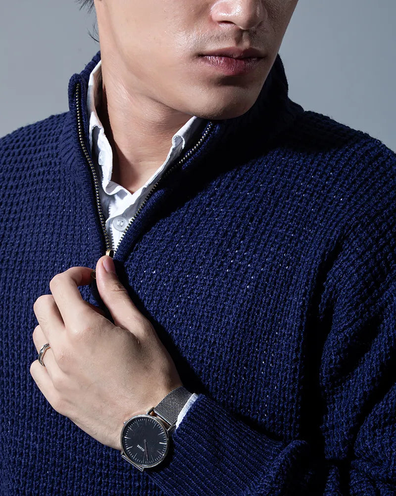 Afterhours Quarterzip Sweater (Navy)