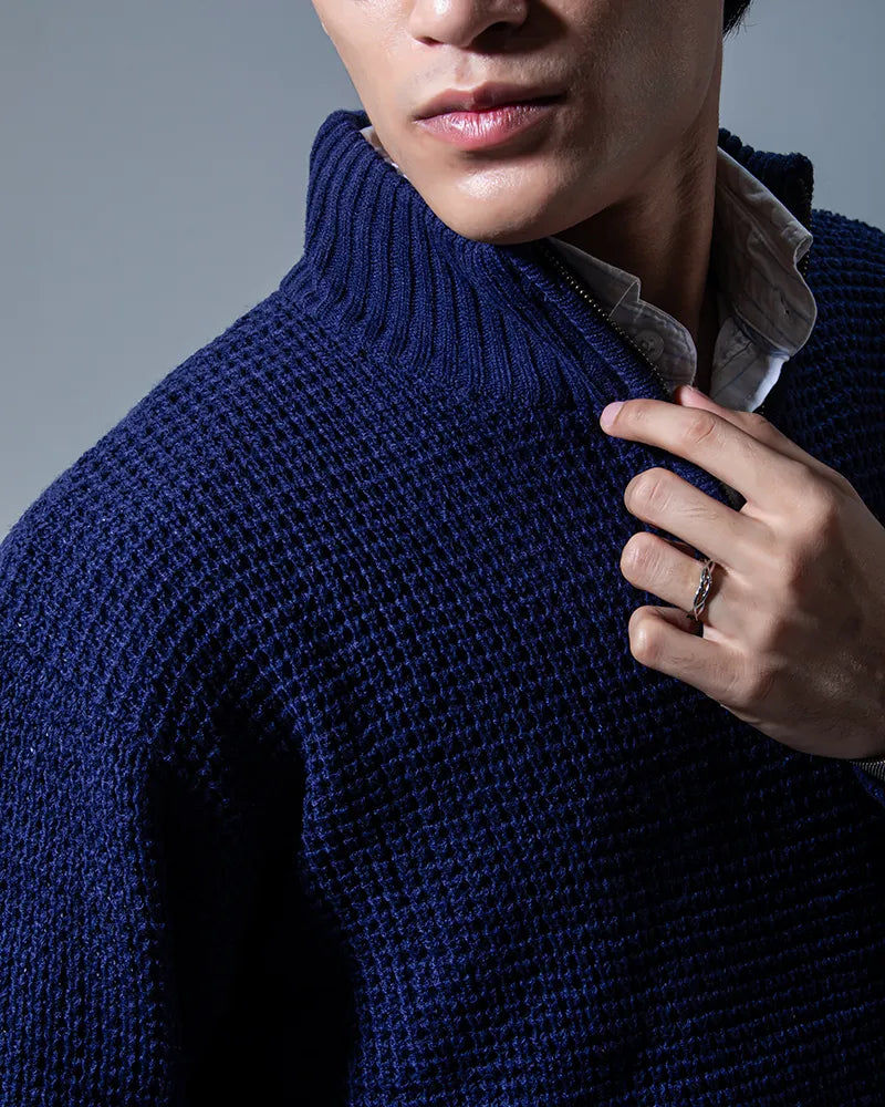 Afterhours Quarterzip Sweater (Navy)