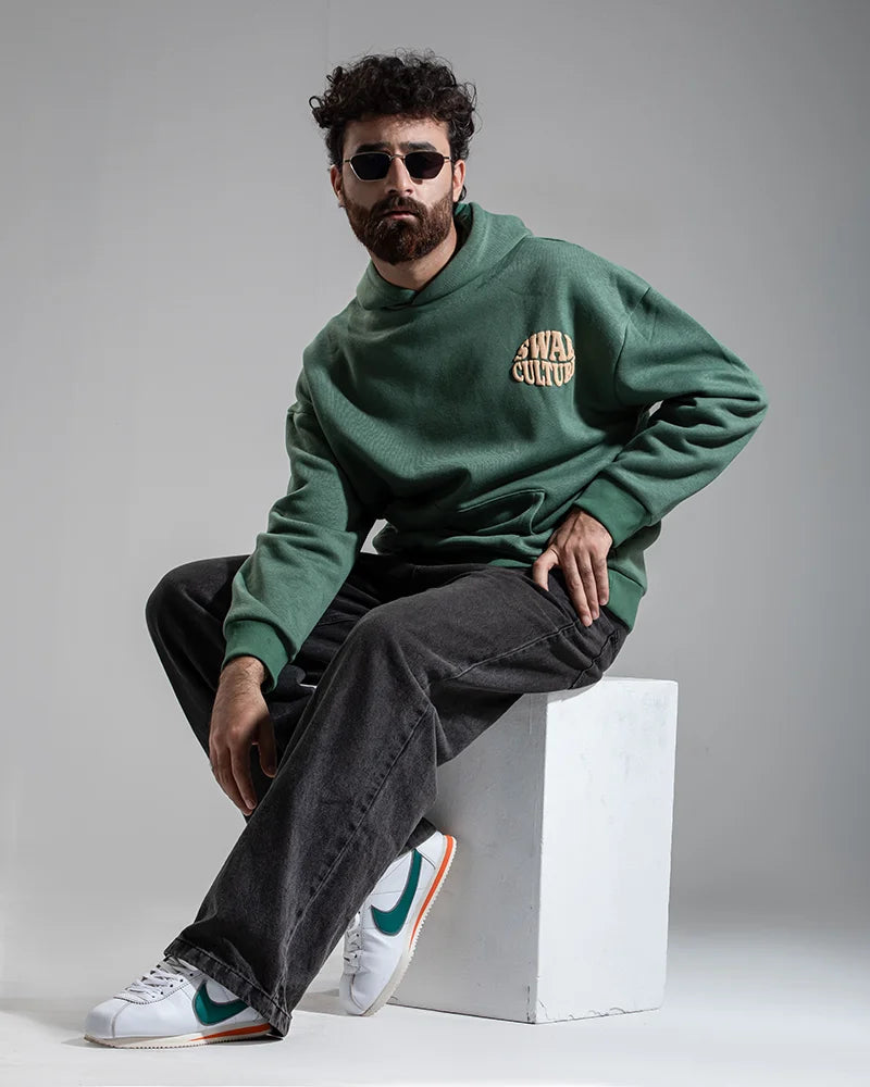 Dhaka Heritage Hoodie (Forest Green)