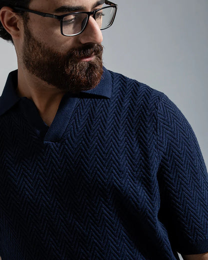 Swae Pulse Knit Polo (Navy)