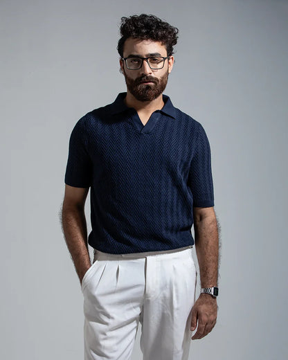 Swae Pulse Knit Polo (Navy)