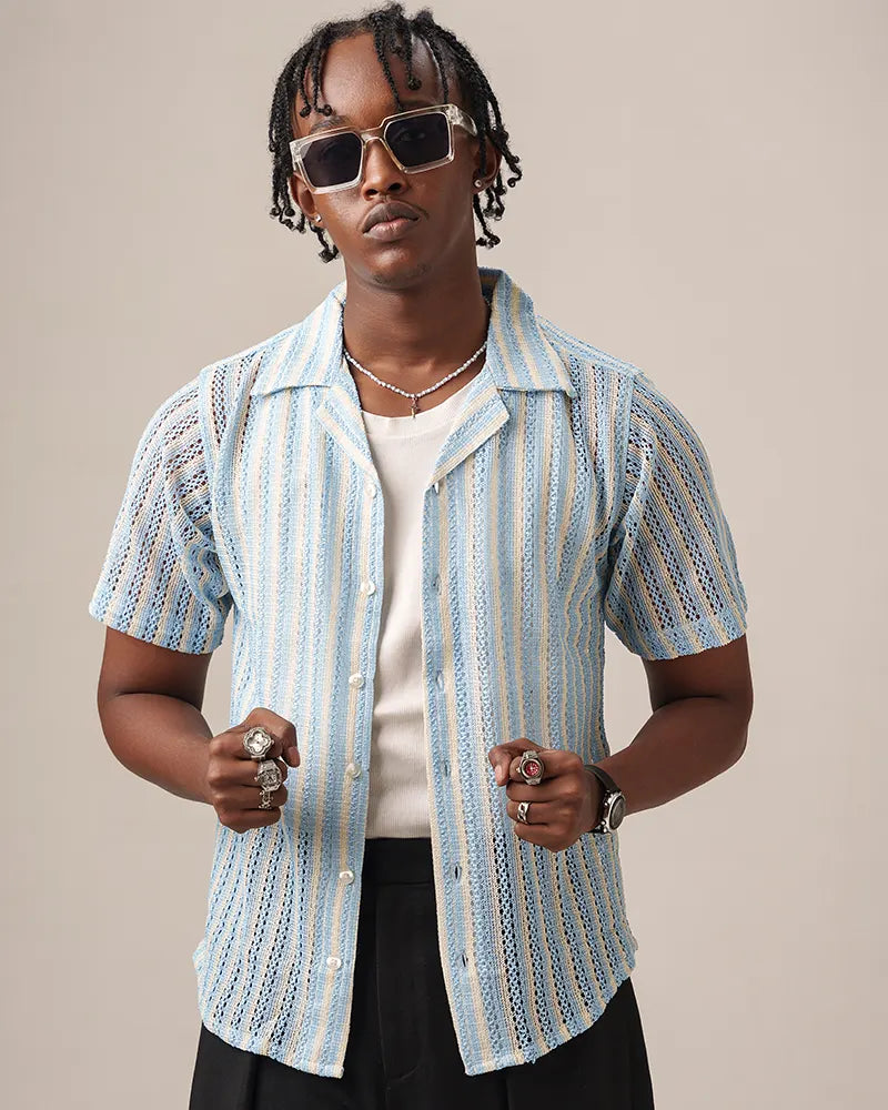 Crochet Cuban (Sky Blue)