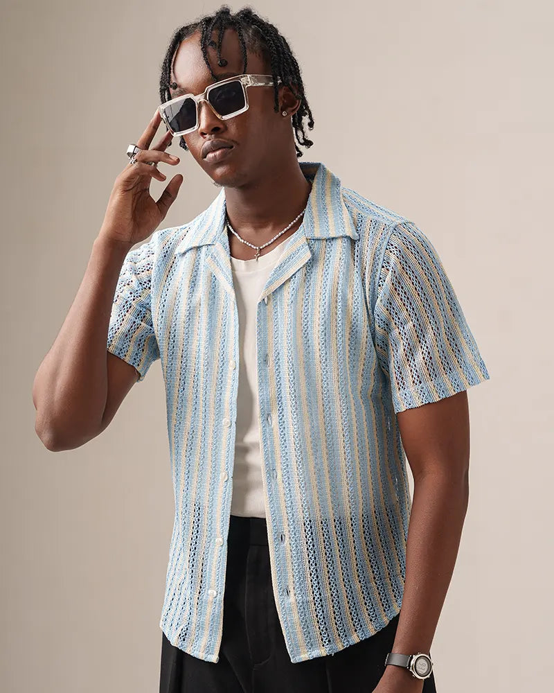 Crochet Cuban (Sky Blue)